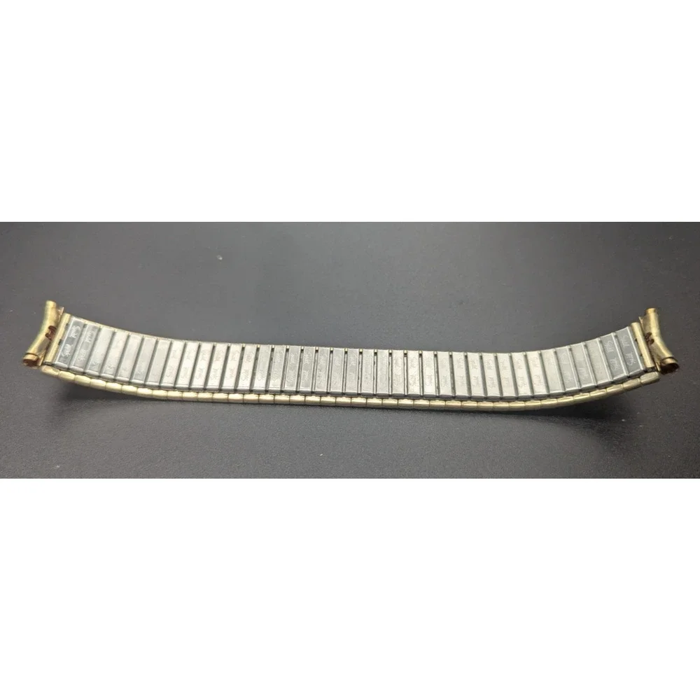 Speidel Gold Twist O Flex Stainless Steel Mens Watch Band